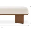 Sale Abbey Performance Bouclé Bench Bedroom Benches|Benches