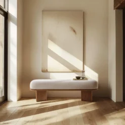Sale Abbey Performance Bouclé Bench Bedroom Benches|Benches