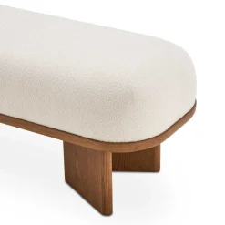 Sale Abbey Performance Bouclé Bench Bedroom Benches|Benches