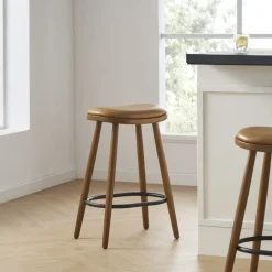Fashion Abel Leather Counter Stool Stools & Bar Stools|Small Dining Room Furniture