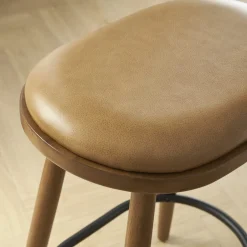 Fashion Abel Leather Counter Stool Stools & Bar Stools|Small Dining Room Furniture
