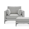 New Adams Armchair with Ottoman Armchairs And Accent Chairs|Living Room Sets