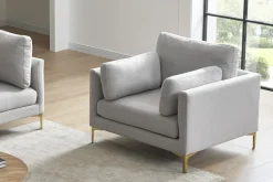 New Adams Armchair with Ottoman Armchairs And Accent Chairs|Living Room Sets