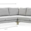 Outlet Adams L-Shape Sectional Sofa Sectional Sofas