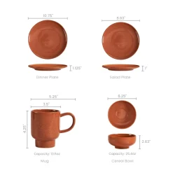 Hot Aiden 4-Piece Dinnerware Set Tableware|Small Dining Room Furniture