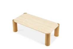 Discount Albie Travertine Rectangular Coffee Table Coffee Tables
