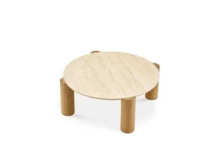 Online Albie Travertine Round Coffee Table Coffee Tables
