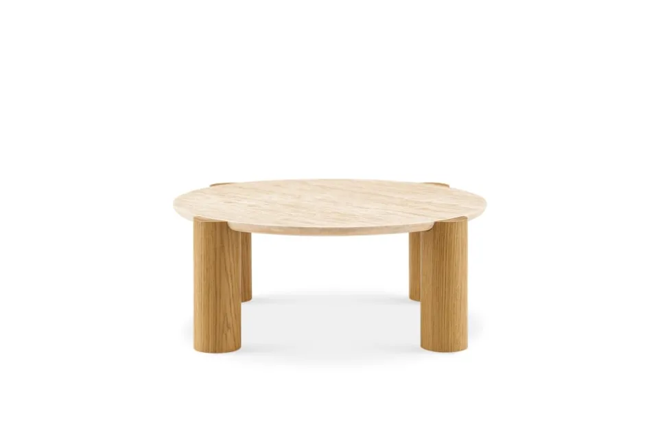 Online Albie Travertine Round Coffee Table Coffee Tables