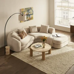 Online Albie Travertine Round Coffee Table Coffee Tables