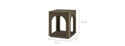 New Arcadia Side Table Small Space Storage|Nightstands & Bedside Tables