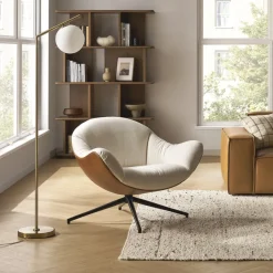 Fashion Arden Performance Fabric Swivel Armchair Armchairs And Accent Chairs
