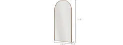 Online Aria Arch Floor Mirror Wall & Floor Mirrors