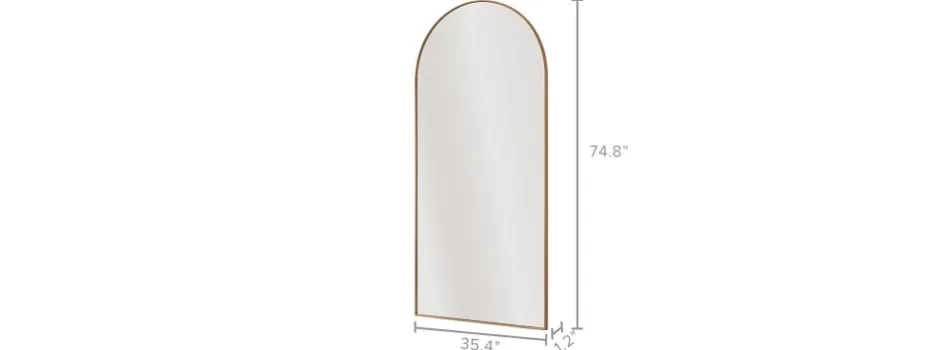 Online Aria Arch Floor Mirror Wall & Floor Mirrors
