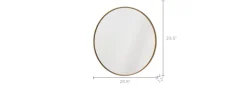 Hot Aria Round Wall Mirror Wall & Floor Mirrors|Small Bedroom Furniture