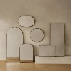 Outlet Aria Rounded Rectangle Wall Mirror Wall & Floor Mirrors|Small Bedroom Furniture