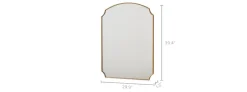Hot Aria Wall Mirror, 29.9" x 39.4" Wall & Floor Mirrors|Small Bedroom Furniture