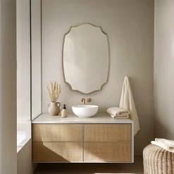 Discount Aria Wall Mirror, 35.4" x 23.6" Wall & Floor Mirrors|Small Bedroom Furniture