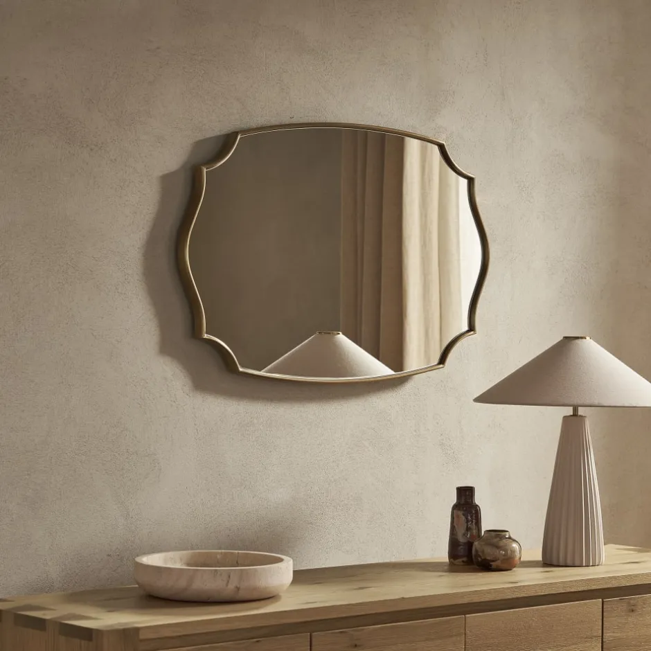 Discount Aria Wall Mirror, 35.4" x 23.6" Wall & Floor Mirrors|Small Bedroom Furniture