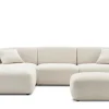 Online Auburn Performance Fabric Chaise Sectional Sofa with Ottoman Living Room Sets|Living Room Sets