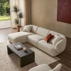 Sale Auburn Performance Fabric Chaise Sectional Sofa Sectional Sofas