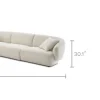 Sale Auburn Performance Fabric Extended L-Shape Sectional Sofa Sectional Sofas