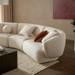 Sale Auburn Performance Fabric Extended L-Shape Sectional Sofa Sectional Sofas