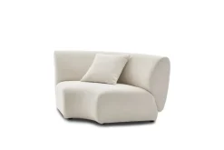 Fashion Auburn Performance Fabric Curve Corner Sofa Armchairs And Accent Chairs|Modular Sofas