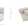 Online Auburn Performance Fabric Curve Wedge Sofa Armchairs And Accent Chairs|Modular Sofas