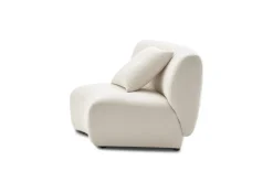 Online Auburn Performance Fabric Curve Wedge Sofa Armchairs And Accent Chairs|Modular Sofas