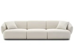 Best Auburn Performance Fabric Extended Sofa 3 Seater Sofas