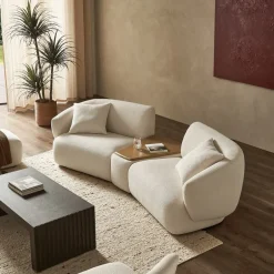 New Auburn Wedge Storage Console Side Tables|Modular Sofas