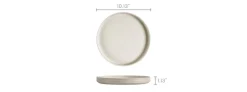 New Audrey Dinner Plates, Set of 4 Tableware|Small Dining Room Furniture