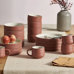 New Audrey Dinner Plates, Set of 4 Tableware|Small Dining Room Furniture