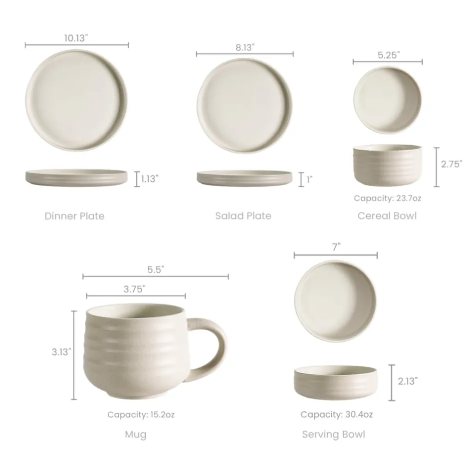 Discount Audrey 20-Piece Dinnerware Set Tableware