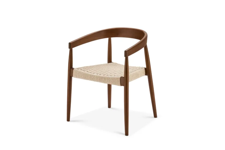 Discount Austen Dining Arm Chair, Walnut Stain Dining Chairs