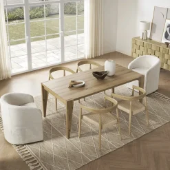 Online Austen Dining Arm Chair, White Wash Dining Chairs