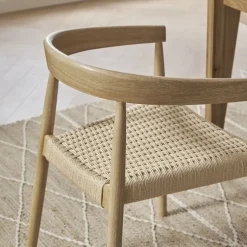 Online Austen Dining Arm Chair, White Wash Dining Chairs