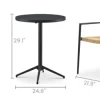 New Bistro Round Foldable Table with 2 Newport Chairs Set Small Outdoor Furniture|Outdoor Chairs & Bar Stools