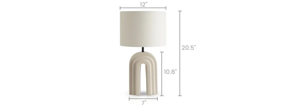 New Blanc Arched Table Lamp Lighting And Lamps