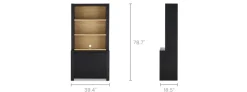 Online Bradley Small Sideboard with Small Hutch Small Space Storage|Shelves & Bookcases