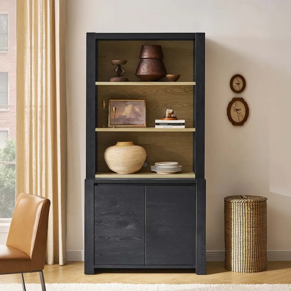 Online Bradley Small Sideboard with Small Hutch Small Space Storage|Shelves & Bookcases