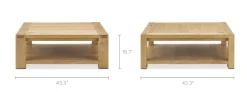 Outlet Bradley Square Coffee Table Coffee Tables