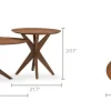 Sale Bristol Coffee Table Set, Walnut Coffee Tables|Small Living Room Furniture