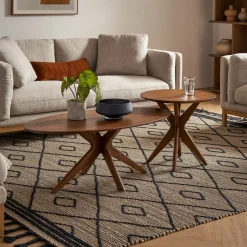 Sale Bristol Coffee Table Set, Walnut Coffee Tables|Small Living Room Furniture