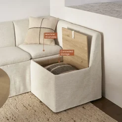 New Callie Single Storage Banquette Benches|Dining Chairs
