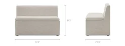 Discount Callie Storage Banquette Bench Benches|Small Dining Room Furniture