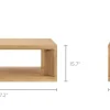 New Casa Rectangular Box Coffee Table Small Living Room Furniture|Coffee Tables