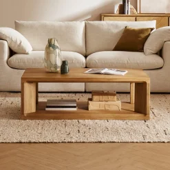 New Casa Rectangular Box Coffee Table Small Living Room Furniture|Coffee Tables
