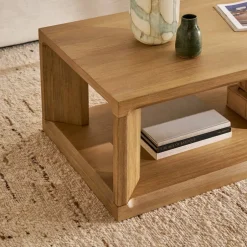New Casa Rectangular Box Coffee Table Small Living Room Furniture|Coffee Tables
