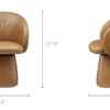 Best Cassidy Leather Swivel Chair Office Chairs|Dining Chairs